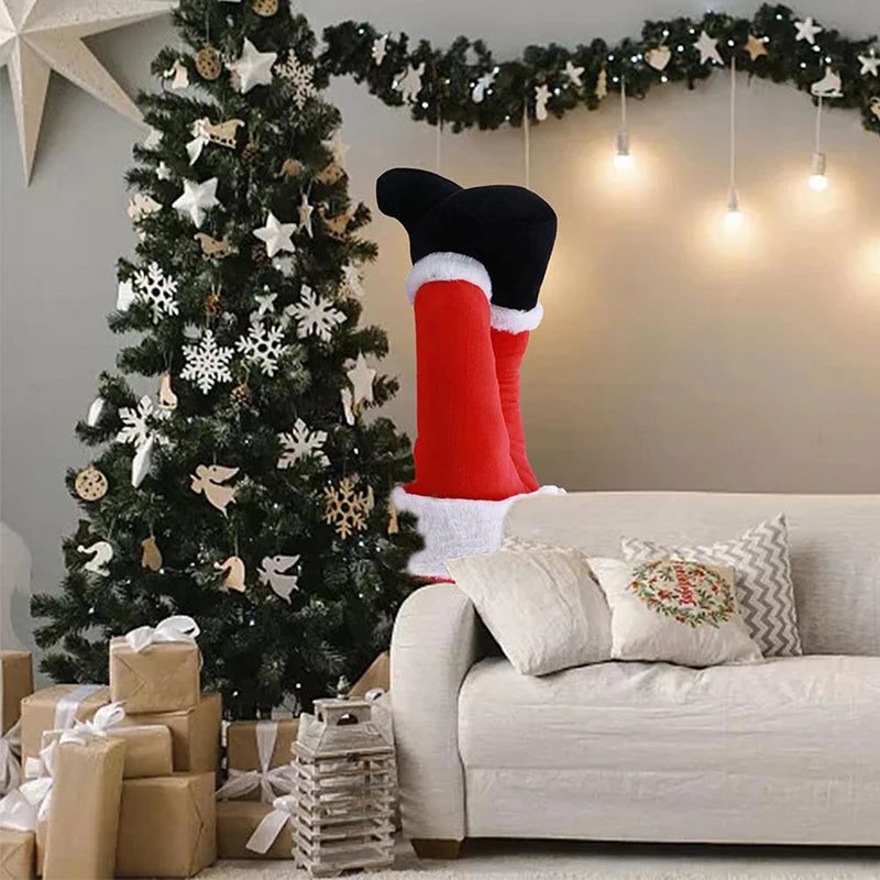 Jambes du Père Noël décoratives – photo 3