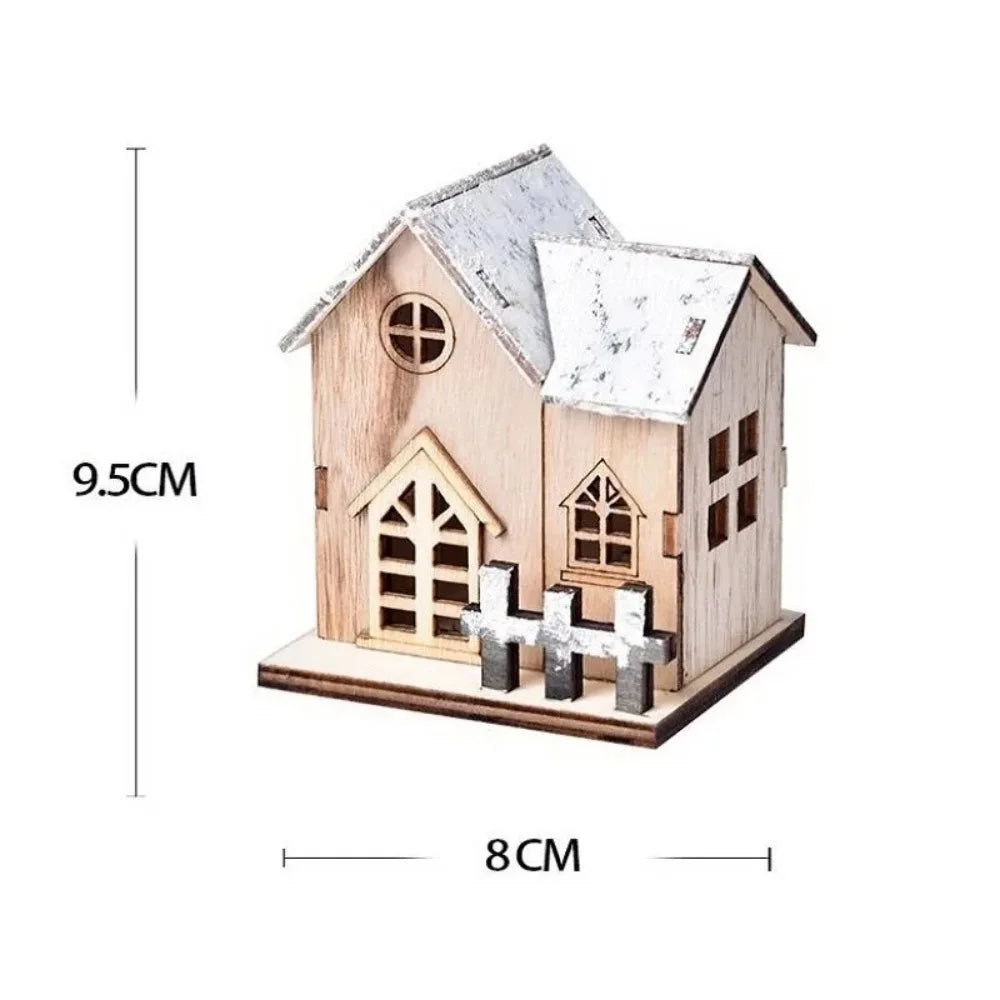 Maison de Noël LED en bois – photo 6