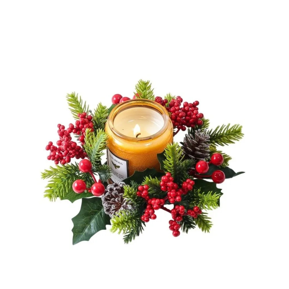 Couronne de Noël à baies rouges – photo 4