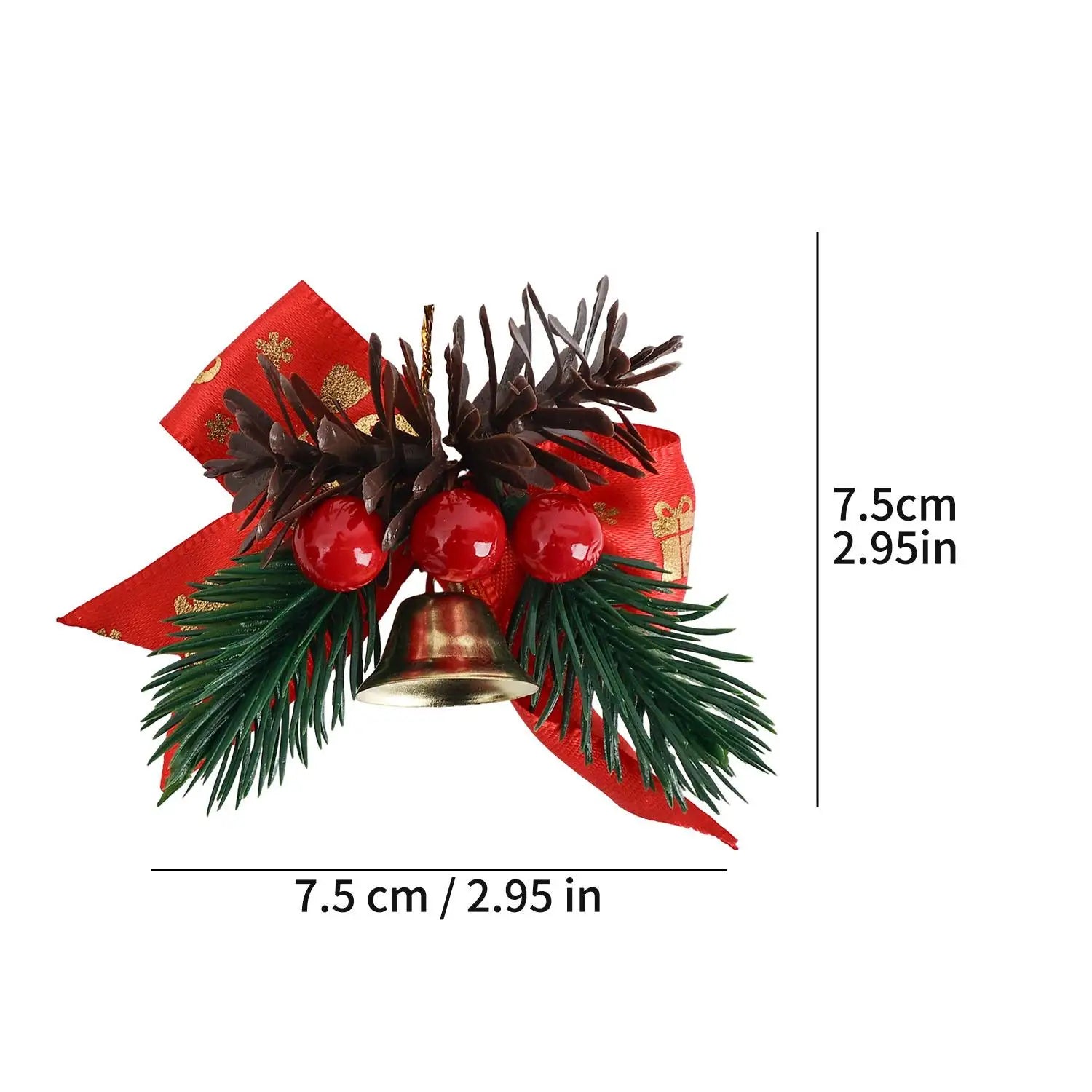 Clochettes de Noël rétro suspendues au sapin