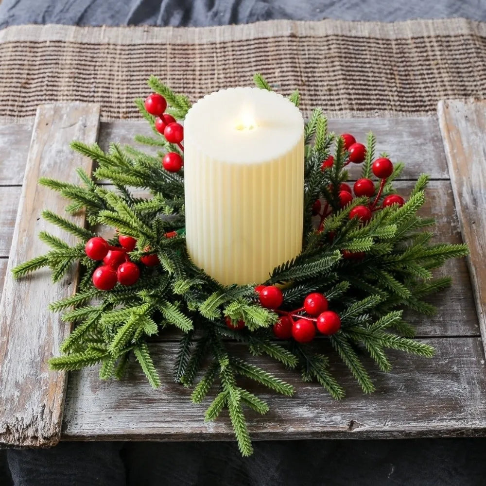 Couronne de Noël à baies rouges – photo 3