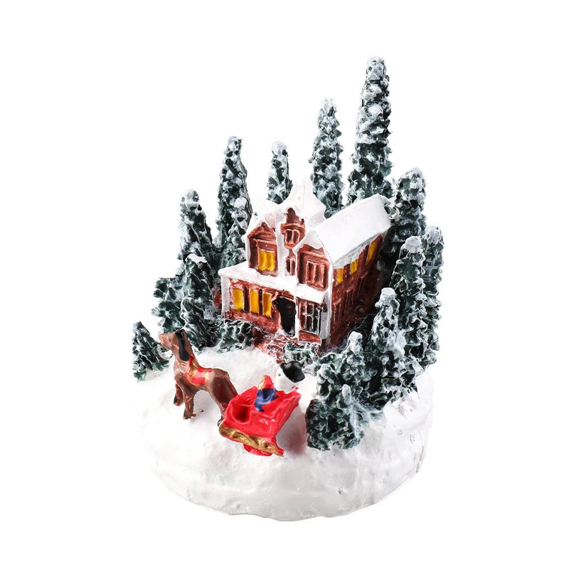 Village de Noël lumineux LED en résine – photo 6