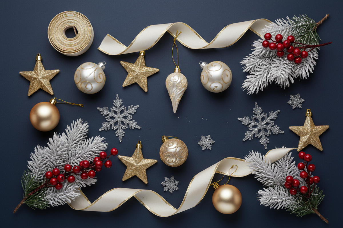 FAQ Noël luxe fond sombre